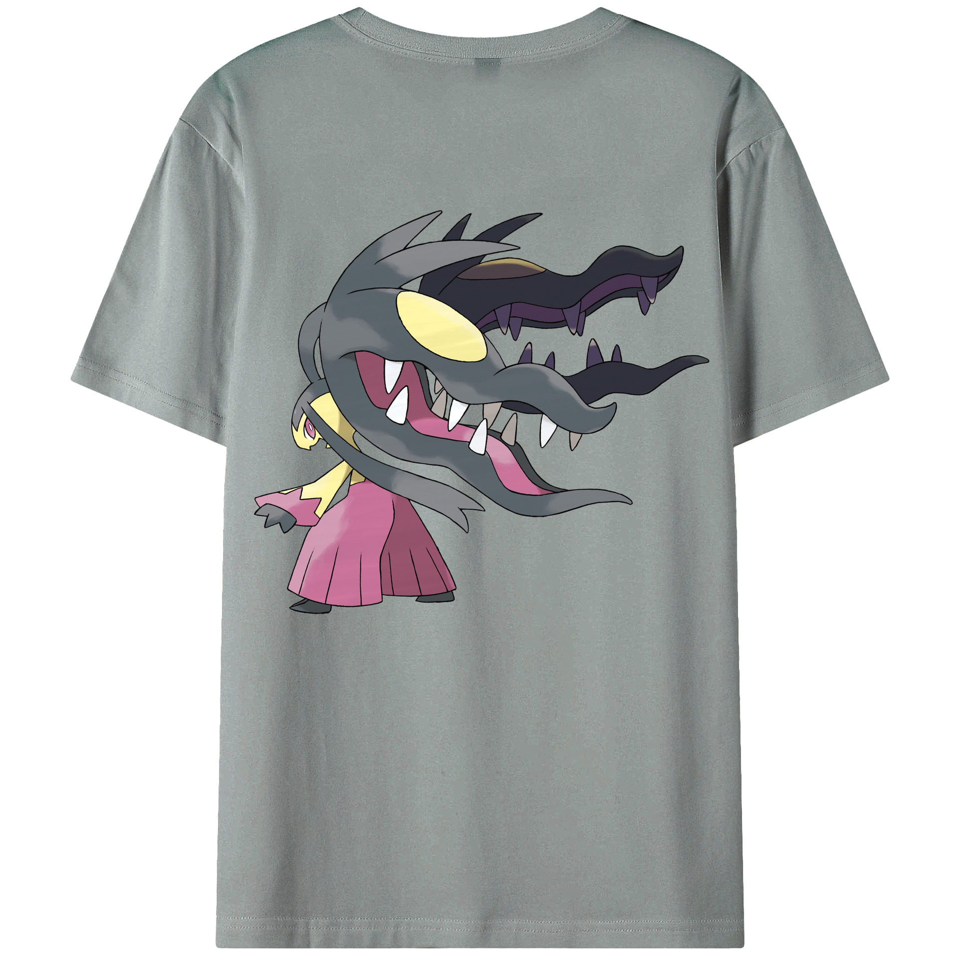 （画像用） ポケットモンスター Pokémon 綿100％ メンズ半袖Tシャツ（バックプリント） 通気性